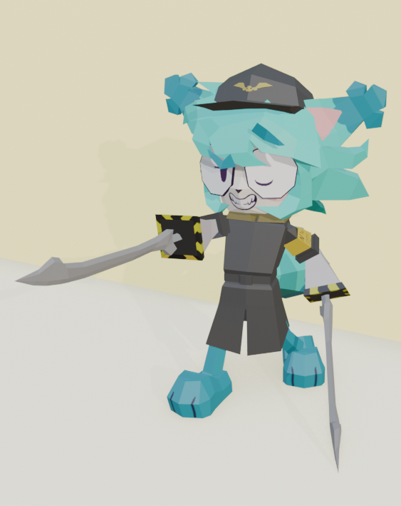 Hanna_Okamya's tweet photo. i made a little costume for him!! :D one of the characters he voiced and my fav little boy, N! i started after finishing the base model and after Michael Himself liked this post i decided to finish and give him his claws and swords :3 

do i give him his wings??
#kovox #kovycat https://t.co/oMBS7Ih2nh