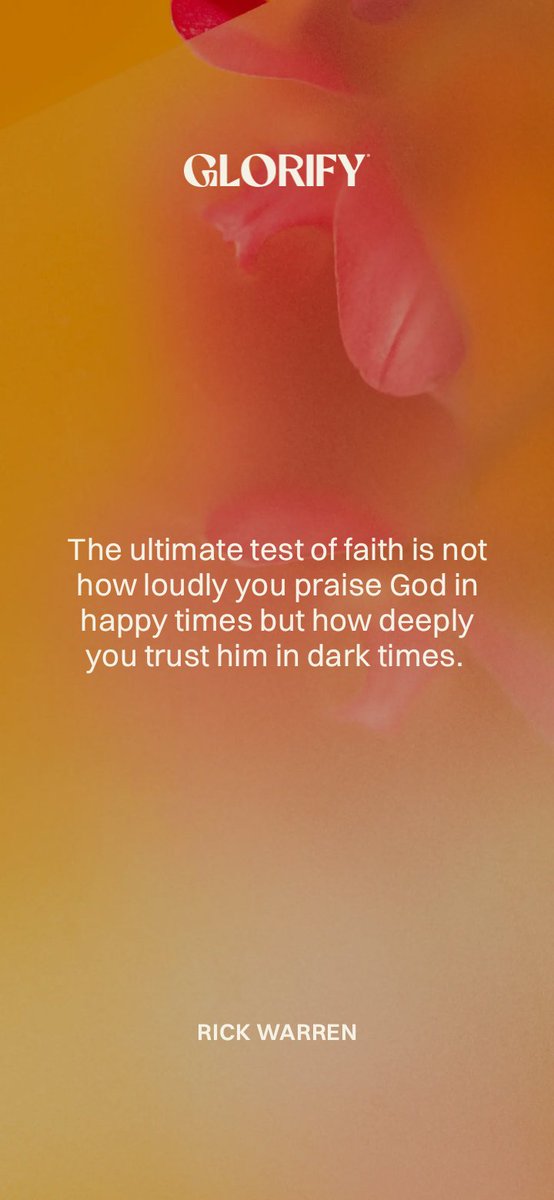 BelleL7's tweet photo. @RickWarren this Glorify quote is so good ❣

https://t.co/oALMbpDhSb https://t.co/Vuk7t2VD3J
