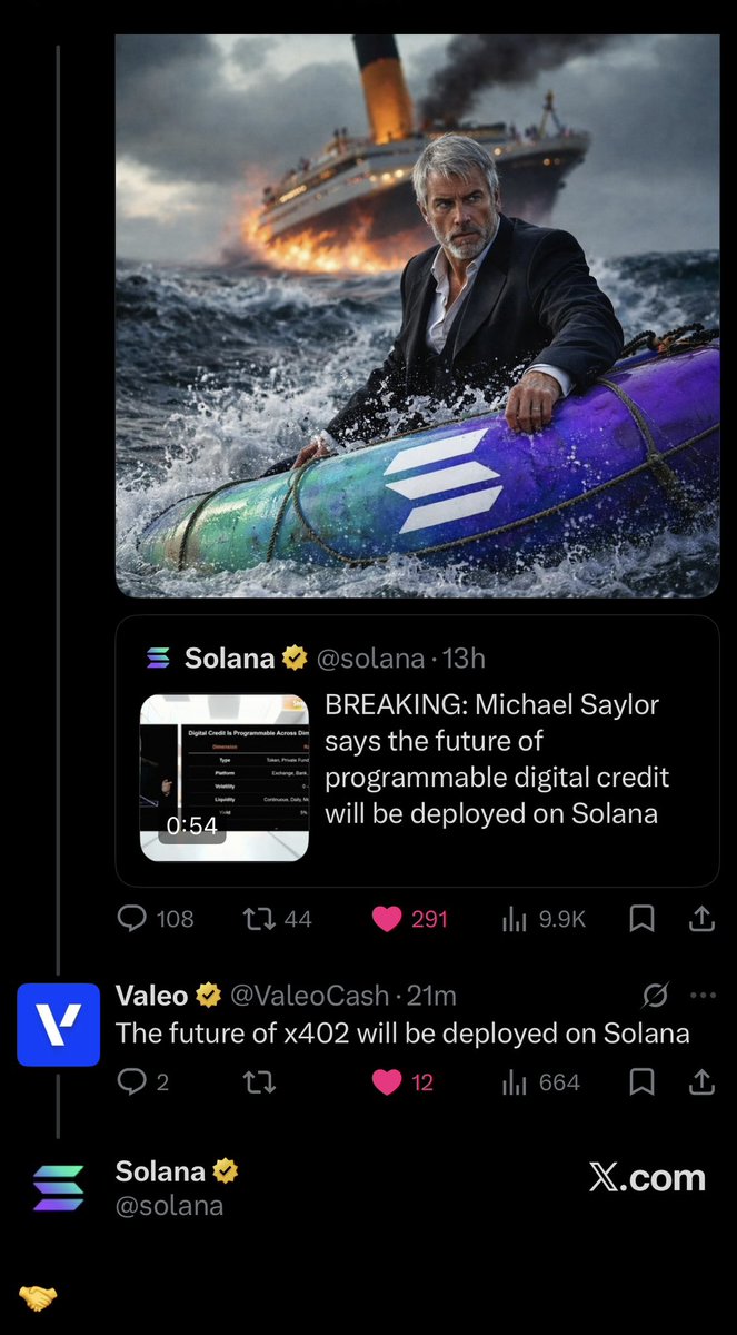 For anyone doubting <a href="/ValeoCash/">Valeo</a> 

You might want to think again!

<a href="/solana/">Solana</a> clearly has 👀 on $VALEO

#x402 $SOL #crypto #aiagent #aicrypto #AIInfrastructure