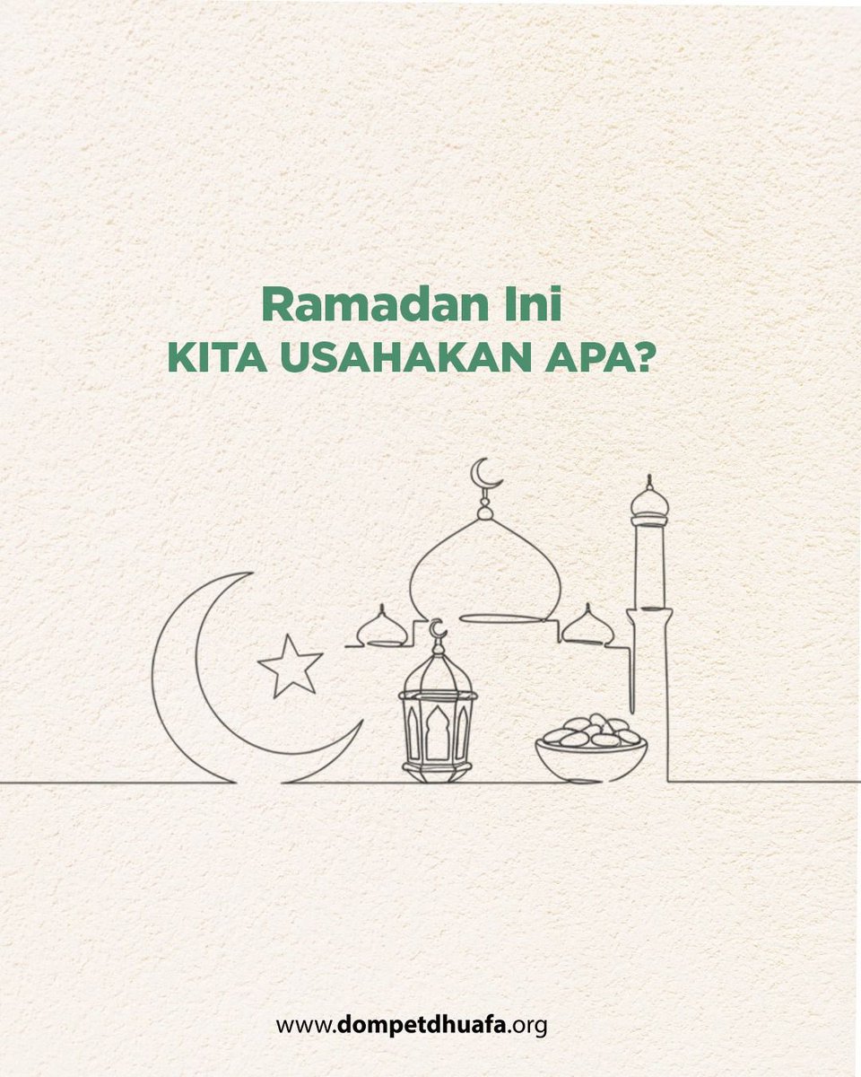 dompetdhuafaorg's tweet photo. Ramadan selalu datang dengan peluang yang sama, tapi hasilnya tergantung seberapa sungguh kita menjalaninya.
Semoga tahun ini kita benar-benar pulang sebagai versi diri yang lebih baik๐๐
#DDQuote #IslamicThings #RamadandiDompetDhuafa #DompetDhuafa #Ramadan1447H https://t.co/h7pfGGxi7z