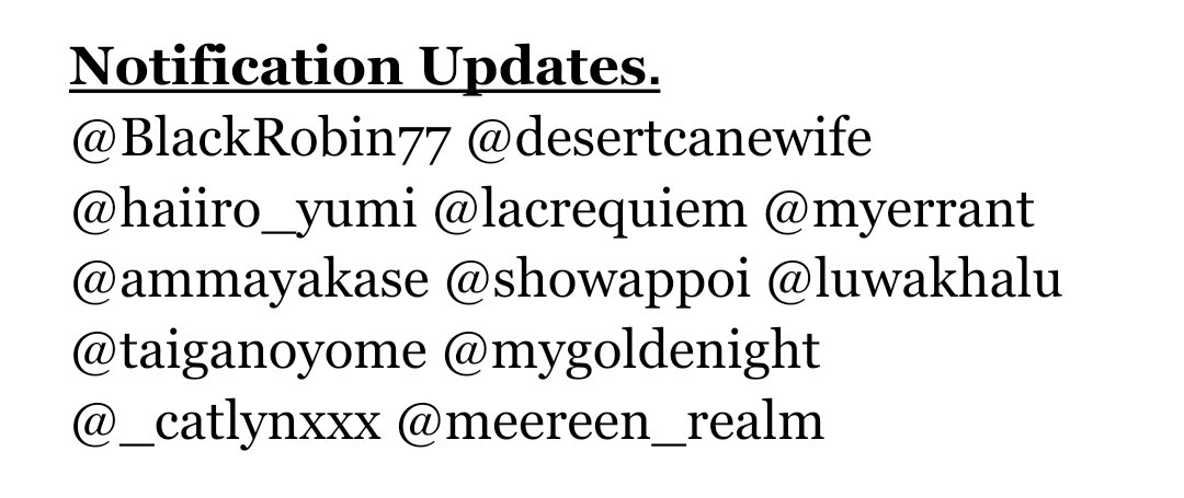 These guests are currently registered for notifications.

If you replied to the notification post below but do not see your name listed or your reply has not been liked, it means we may not be able to view your reply.

Please send us a DM so we can assist you.