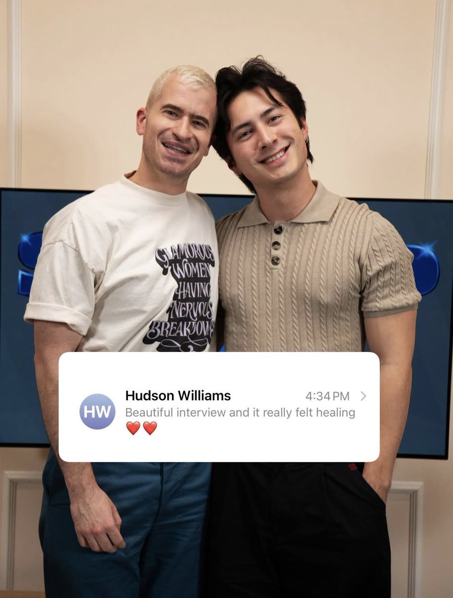 Hudson Williams’ interview with Evan Ross Katz reached 1M views on his channel, surpassing interviews with major names such as Ariana Grande, Paul Mescal, Amanda Seyfried, Zachary Quinto, and others.

🔗 youtu.be/sVP2v04K7K8?si…