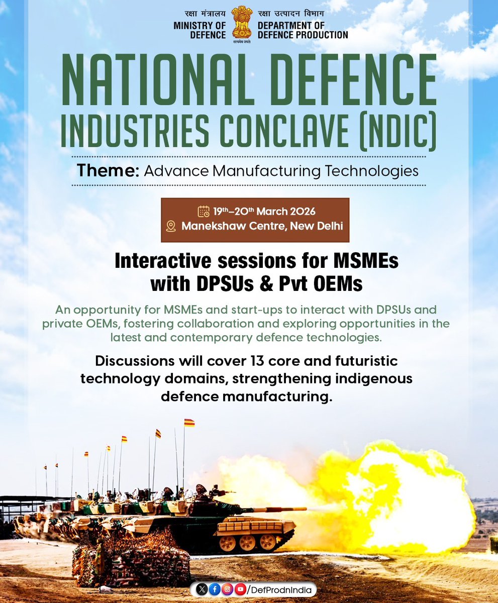 Defence Production India tweet media