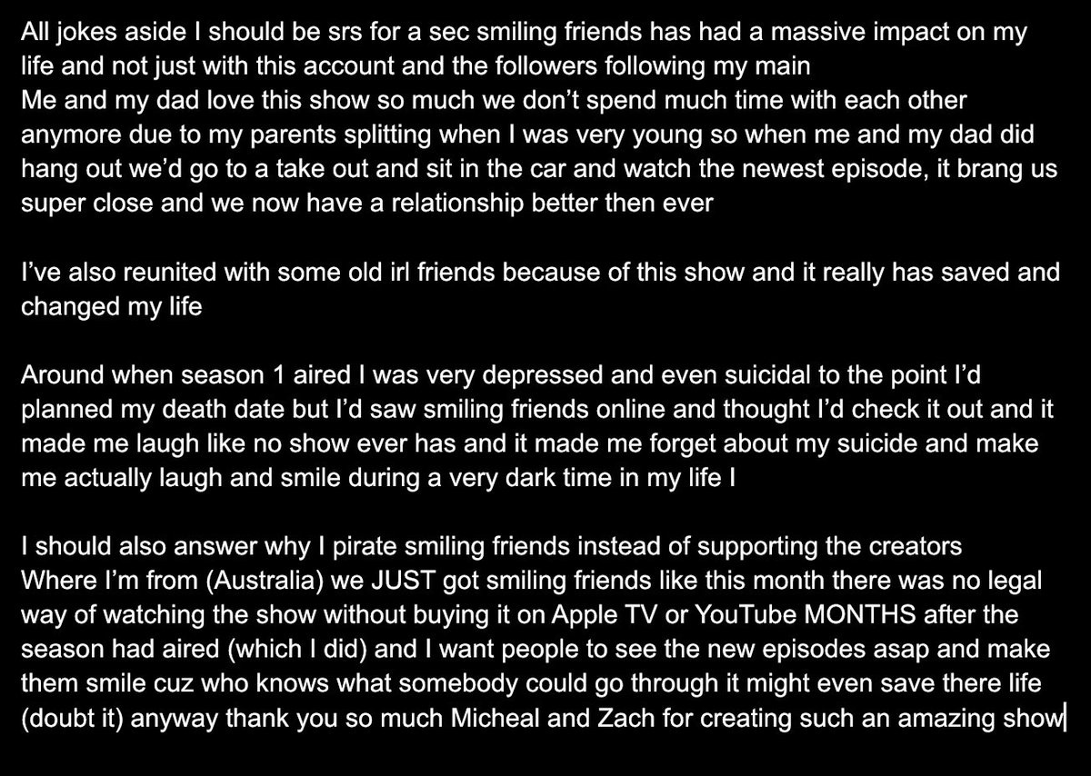 NOT full episodes of smiling friends tweet media