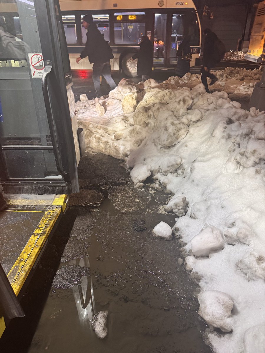 MainaNYC's tweet photo. @NYCSanitation Bus stop At Queens Village LIRR station https://t.co/KyFwDgdDap