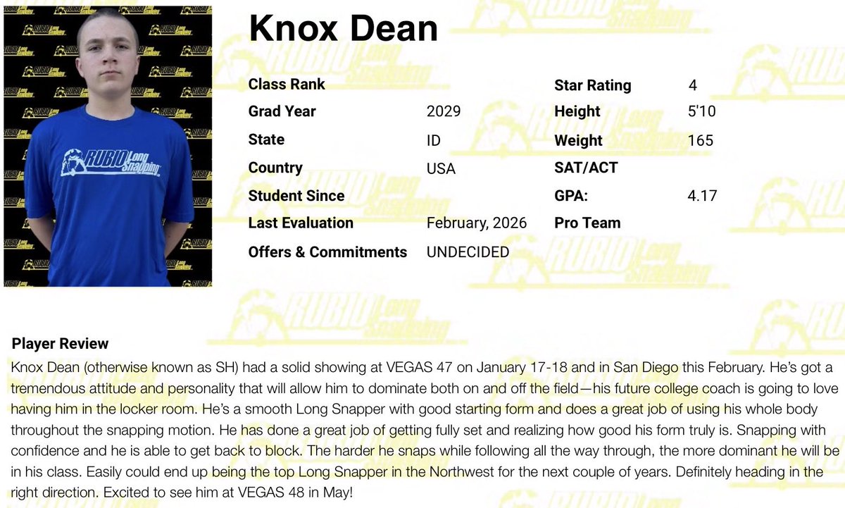 Knox Dean tweet media