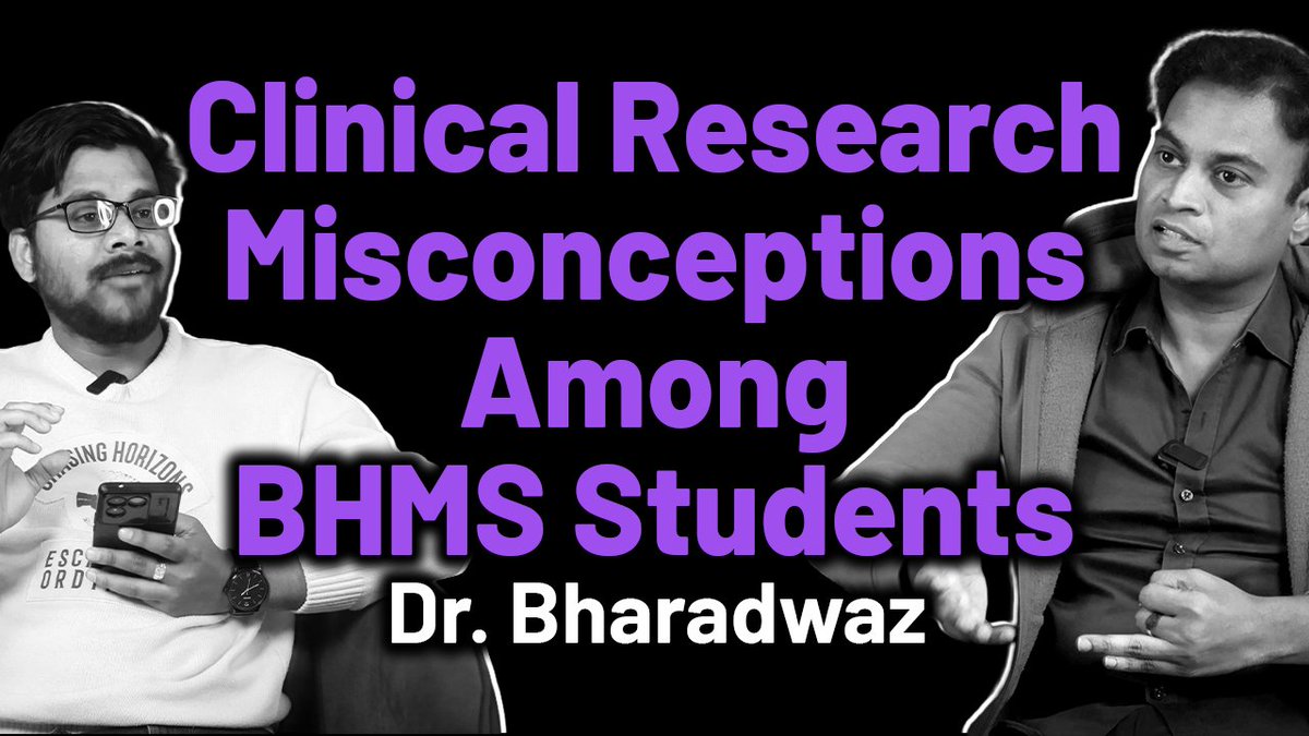 HealtAuthentic's tweet photo. Clinical Research Misconceptions Among BHMS Students Career Advice | Dr. Bharadwaz
Manidrupath

#ClinicalResearch #BHMSCareers #MedicalCareers #ClinicalResearchMyths #careerguidance

#HealthAuthentic #DrBharadwaz https://t.co/ZVg7oK16zj