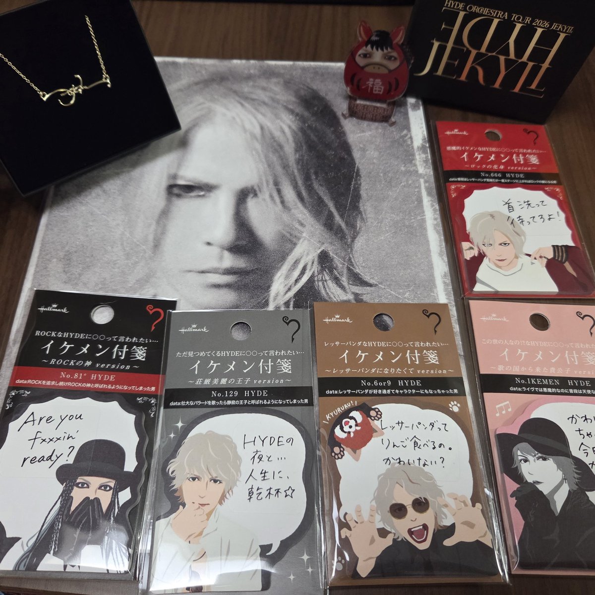 HYDEさんのグッズ届いた〜!! ネックレス素敵✨️ もう1つ買っておけば