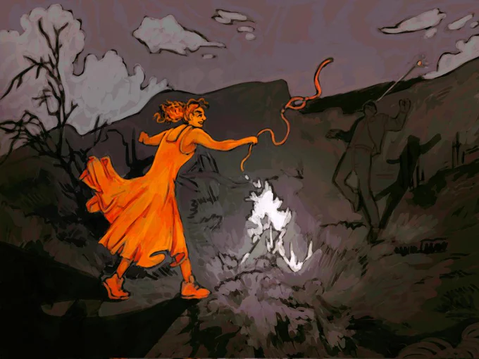 If anyone forgot what INFERNO is it's my 600+ page novel with illustrations about road trips, religious trauma, cosmic angels, bad decisions, and people trying very hard not to die emotionally or literally