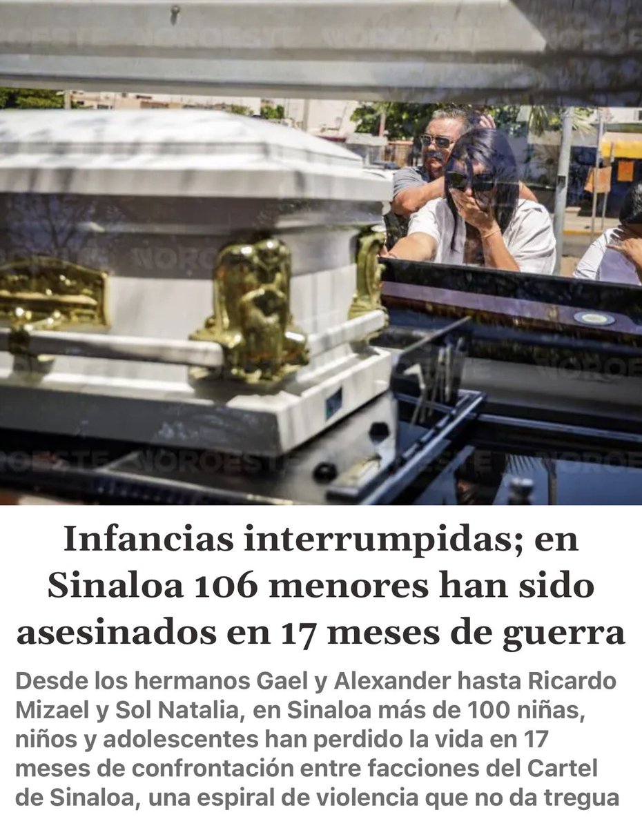 Infancias interrumpidas; en Sinaloa 106 menores han sido asesinados en 17 meses de guerra noroeste.com.mx/seguridad/infa…