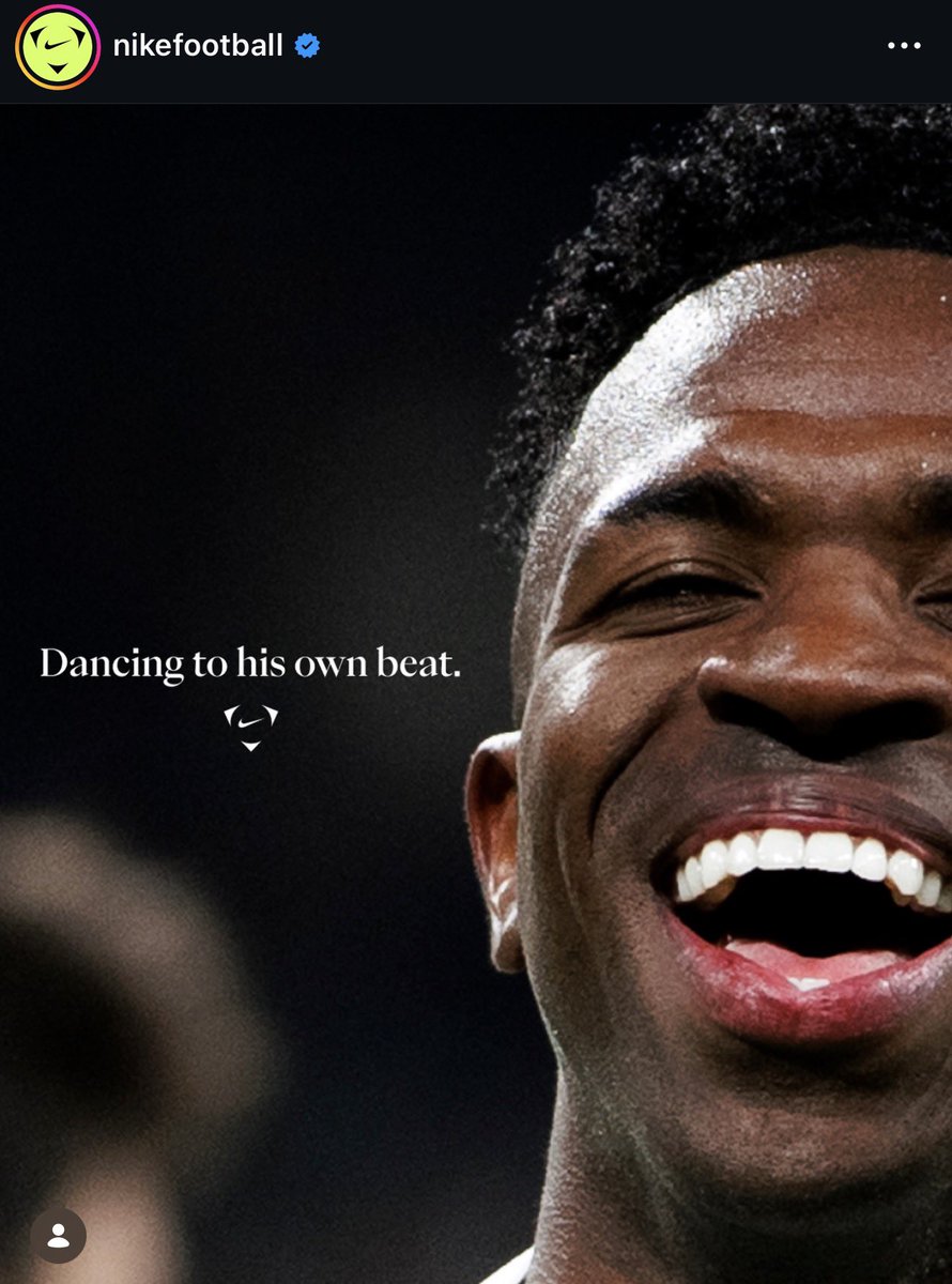 madrid_total2's tweet photo. NIKE EN APOYO A VINICIUS JR:

“Bailando a tu propio ritmo” 🕺🏽 https://t.co/ge4S4p9QeN