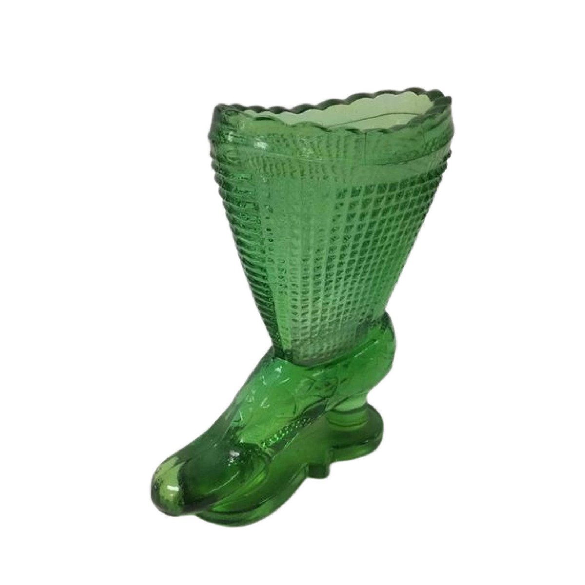 JunkYardBlonde's tweet photo. L E Smith Green Glass Boot Match Holder and Striker https://t.co/5SV9pI942o #JunkYardBlonde #Etsy #MatchStriker https://t.co/E5gEoIKODb