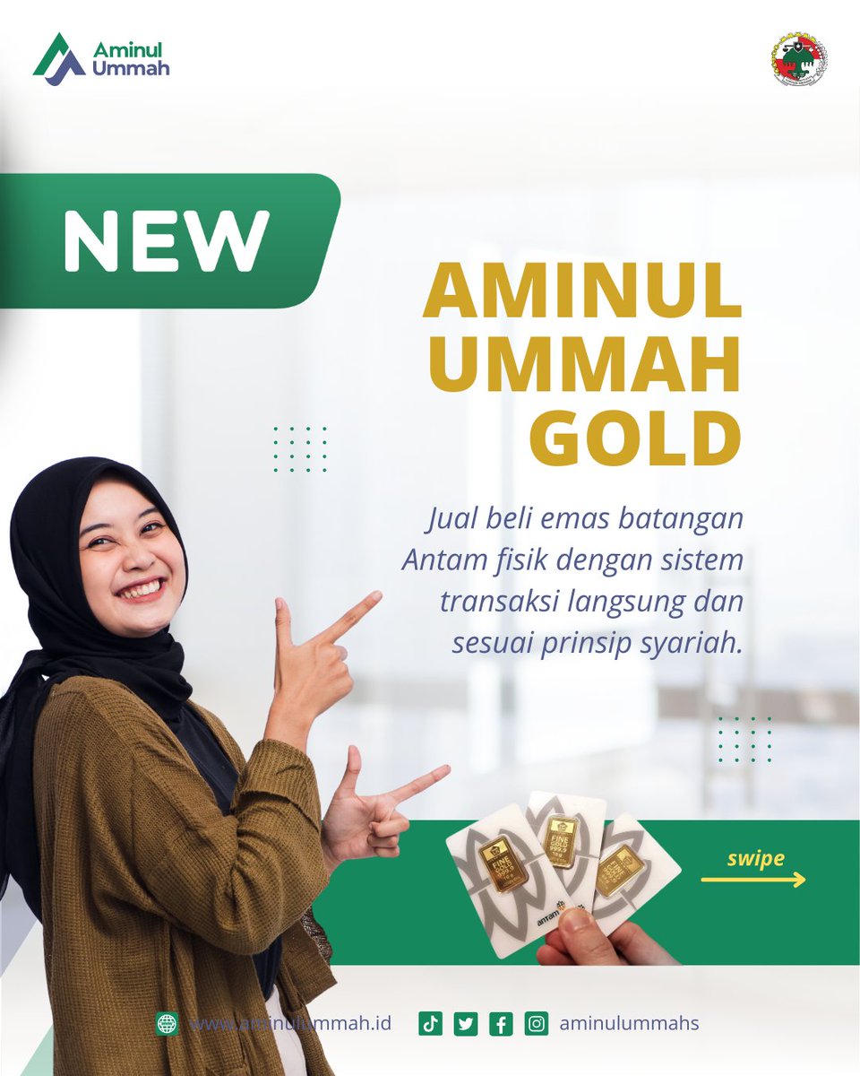 aminulummahs's tweet photo. Bismillahirrahmanirrahim

Aminul Ummah Gold 

Investasi emas fisik Antam, transaksi langsung &amp; sesuai prinsip syariah.
Aman, transparan, dan yadan bi yadin — emas di tangan, akad di tempat.
Yuk saatnya amankan nilai hartamu sekarang. 💛

#AminulUmmahGold #EmasAntam #InvestasiEmas https://t.co/gZMa7msOh0