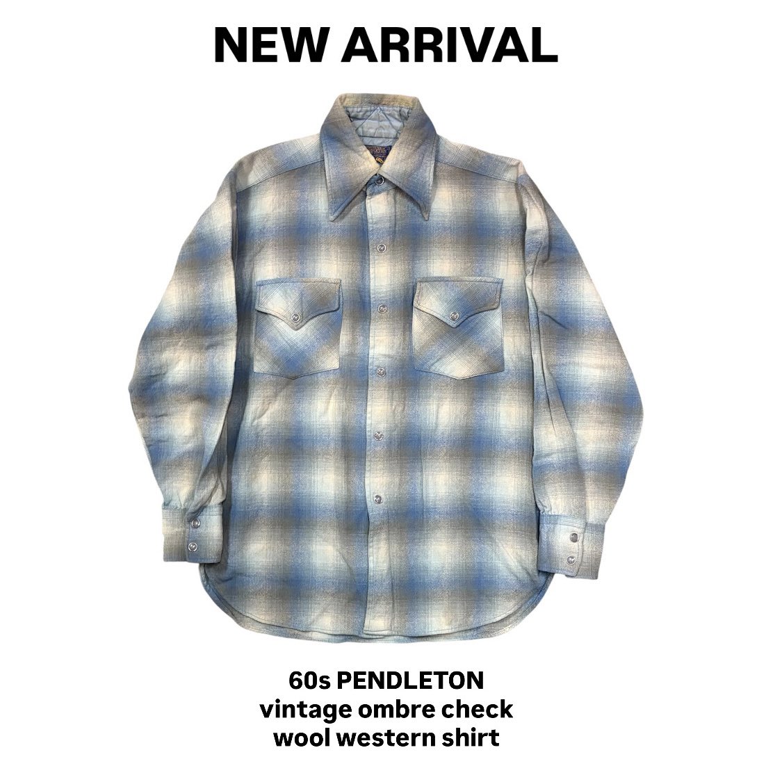 👨🏻‍🚀 ⭐︎new arrival⭐︎ ⚫︎60s PENDLETON vintage ombre check