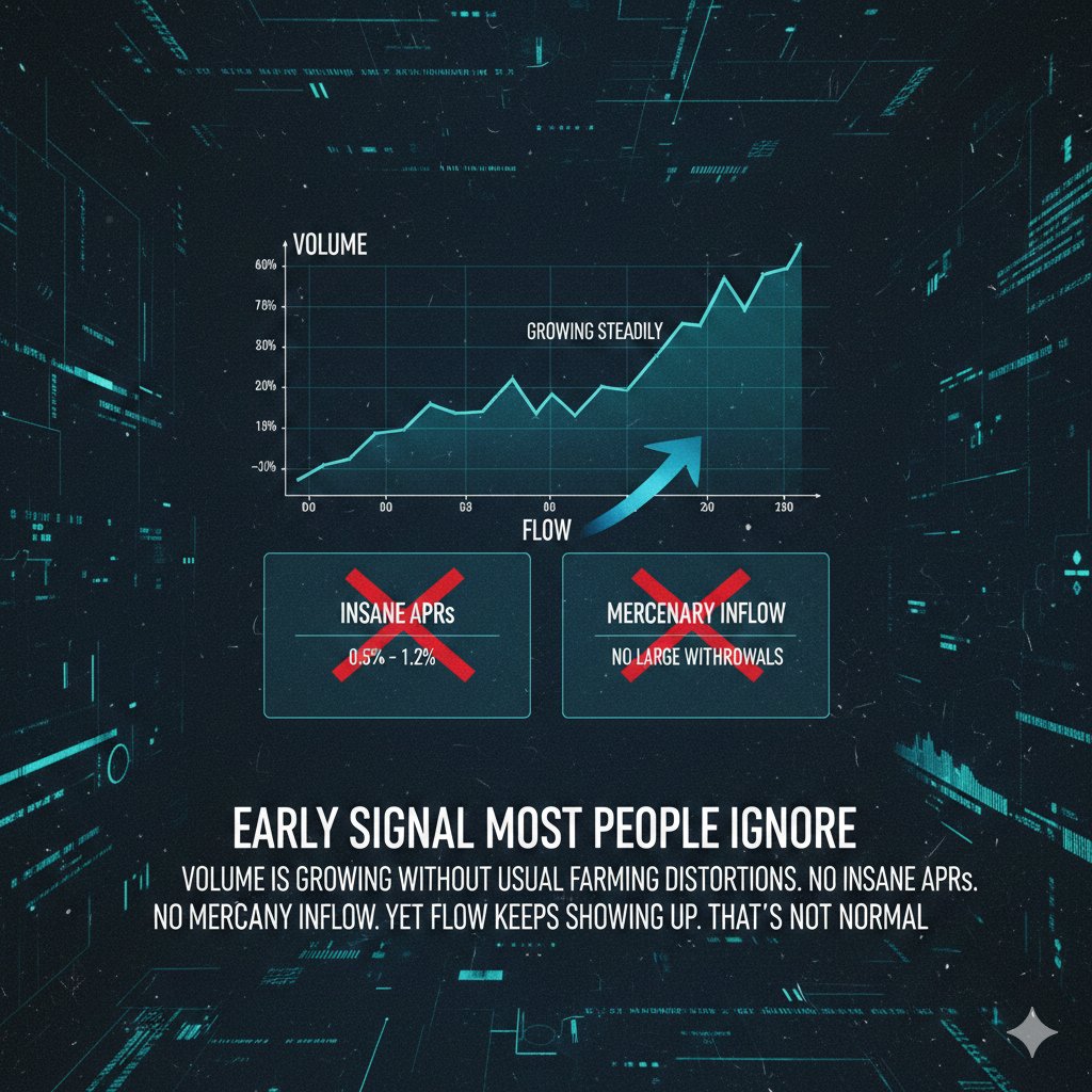 Early signal most people ignore:

Volume is growing without the usual farming distortions.

No insane APRs.
No mercenary inflow.
Yet flow keeps showing up.
That’s not normal. <a href="/Pact_Swap/">Pact Swap Labs</a>