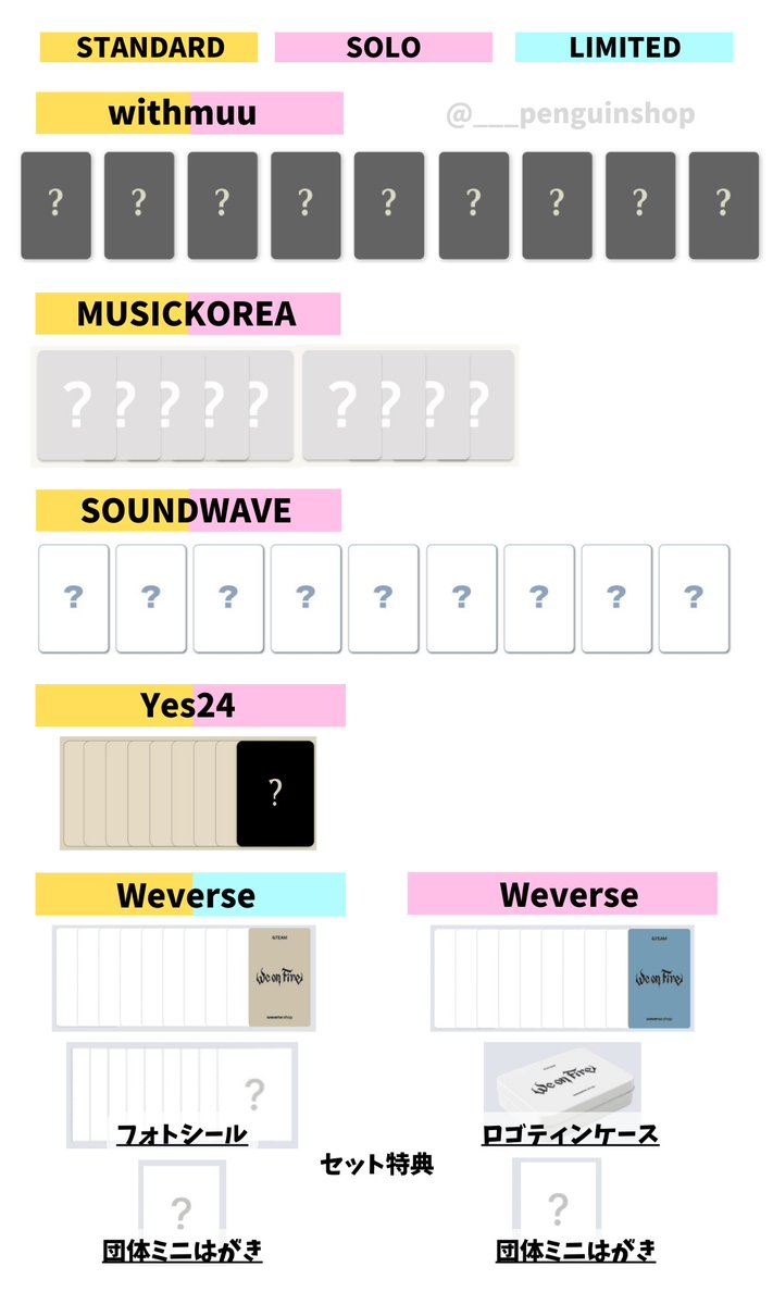 🤍🤍🤍 &TEAM [We on Fire] 🤍🤍🤍 ▷🇰🇷 店舗特典 📍Weverse トレカ