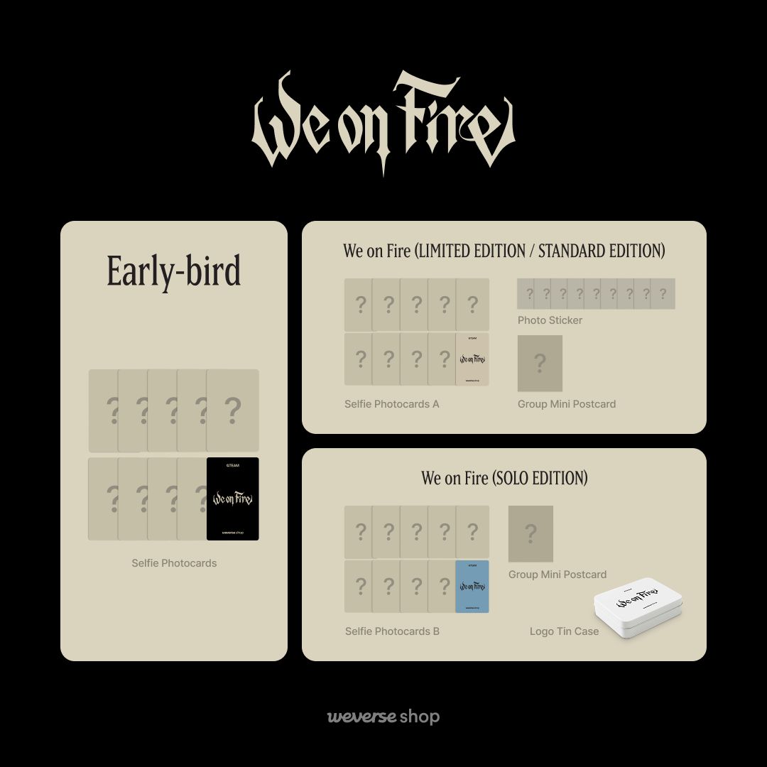 🤍🤍🤍 &TEAM [We on Fire] 🤍🤍🤍 ▷🇰🇷 店舗特典 📍Weverse トレカ