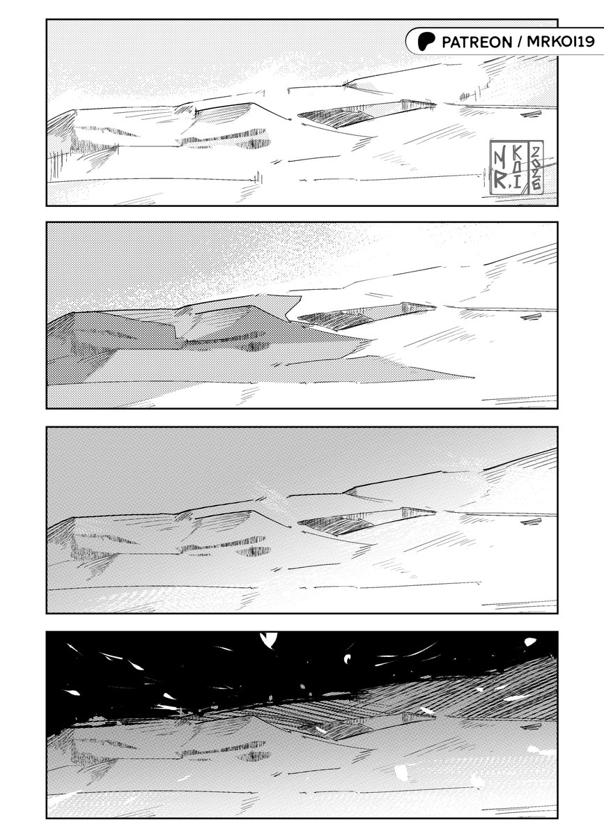 MrKoi_19's tweet photo. Snowy one-shot manga in progress ❄️
Scene tests. Main designs coming next.
Full process on Patreon.
#manga #comicart #indieartist #inking #SNOWPEAK https://t.co/X996778wAf
