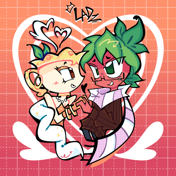 NotAKoolLad's tweet photo. #Teaberry Commission for @MiyyonDesha 
Girl I'm already obsessed with this ship- AHHHHH #dandysworld https://t.co/MHBdfcpDOC