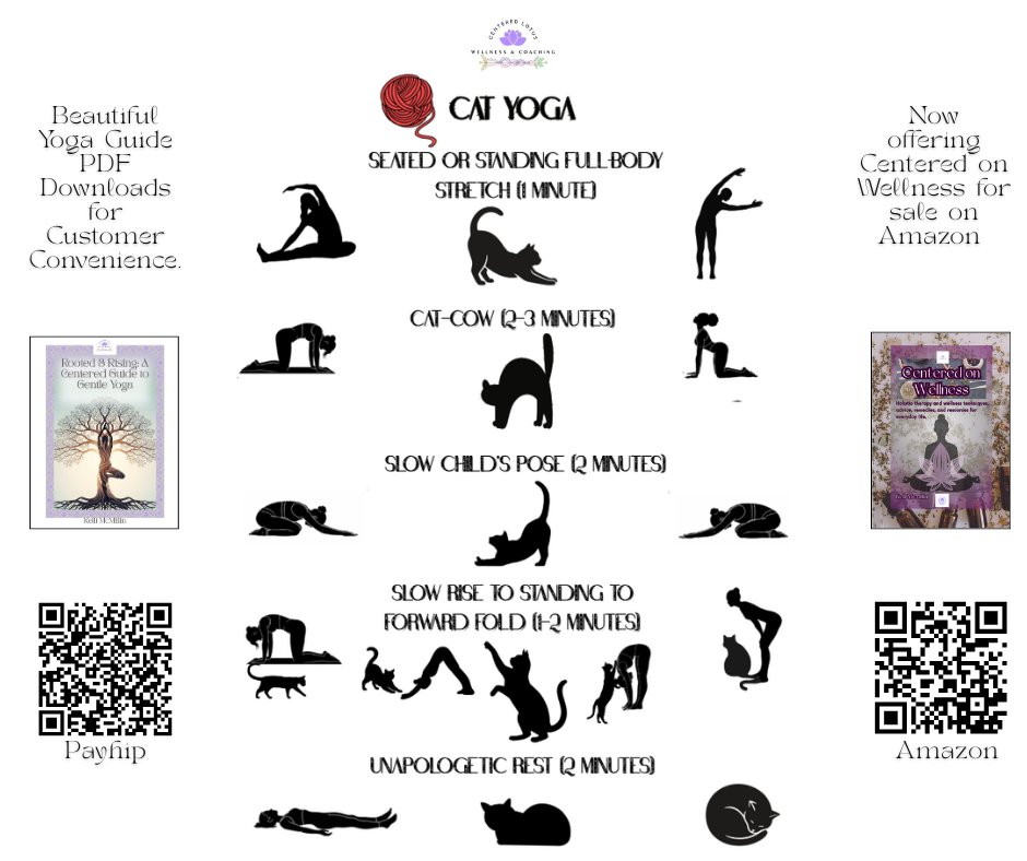 mcmillin_kelli's tweet image. This gentle, cat-inspired yoga sequence is slow, intentional, and fully embodied. Perfect for anyone needing a soft nervous-system reset.
#CatYoga #GentleYoga #YogaForBeginners #MidlifeWellness #NervousSystemReset #SpinalMobility #SoftStrength #YogaFlow