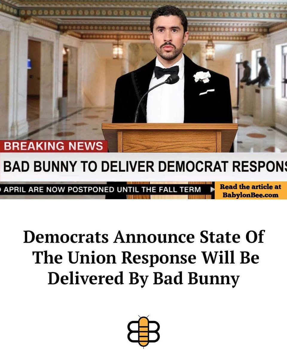 JRAPVINCES's tweet image. Trump delivered his State of the Onion, now it’s democrats’ turn