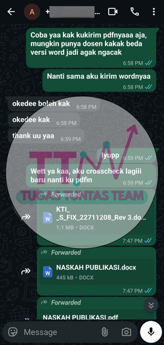 tugastuntasTTM's tweet photo. #024

— Joki Formatting KTI

Testi formatting lagi ya gusy!! Dijamin cepet dan rapi. Tinggal order and ✨cling✨ dokumen kalian udah rapi xixixi. Yuk order ke @tugastuntasTTM 

#zonauang #jokiformatting #OurTestimoniTTM https://t.co/2YBAHWngT8