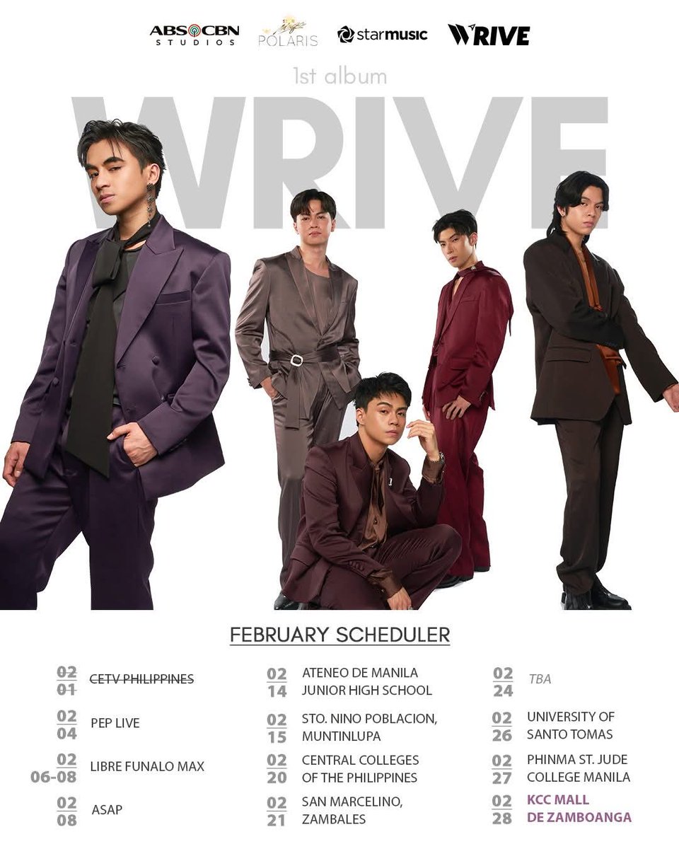 asi_tonee's tweet photo. May ganap ba #WRIVE today? MERON‼️

🚍 4PM - University of Santo Tomas, CHTM 20th Foundation Concert 

WRIVE | the 1st Album
🛫 Stream here:
https://t.co/RoTw18neNW

#WRIVE_1stAlbum https://t.co/KOBfaIRd59