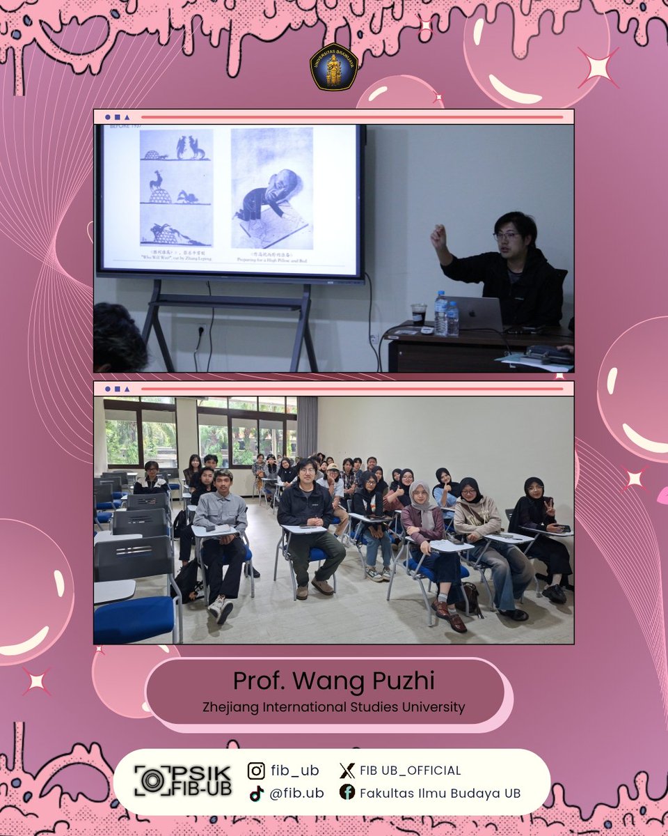 FIBUB_OFFICIAL's tweet image. Dr. Wu Qingyue, Dr. Zhang Yaou, Prof. Wang PuZhi, Prof. Zhou Xiangli, Dr. Li Min, &amp;amp; Dr. Wang XueYi.

Ruang diskusi lintas budaya ini menjadi kesempatan berharga untuk mengkaji isu sosial, budaya, dan pariwisata.

#UniversitasBrawijaya
#KampusUB
#FIBUB
#FIB_UB