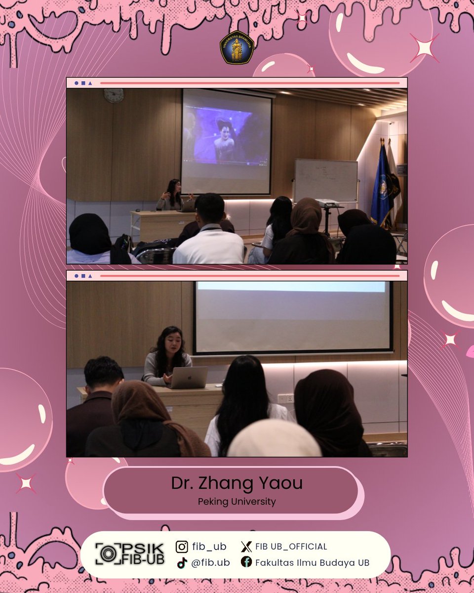 FIBUB_OFFICIAL's tweet image. Dr. Wu Qingyue, Dr. Zhang Yaou, Prof. Wang PuZhi, Prof. Zhou Xiangli, Dr. Li Min, &amp;amp; Dr. Wang XueYi.

Ruang diskusi lintas budaya ini menjadi kesempatan berharga untuk mengkaji isu sosial, budaya, dan pariwisata.

#UniversitasBrawijaya
#KampusUB
#FIBUB
#FIB_UB