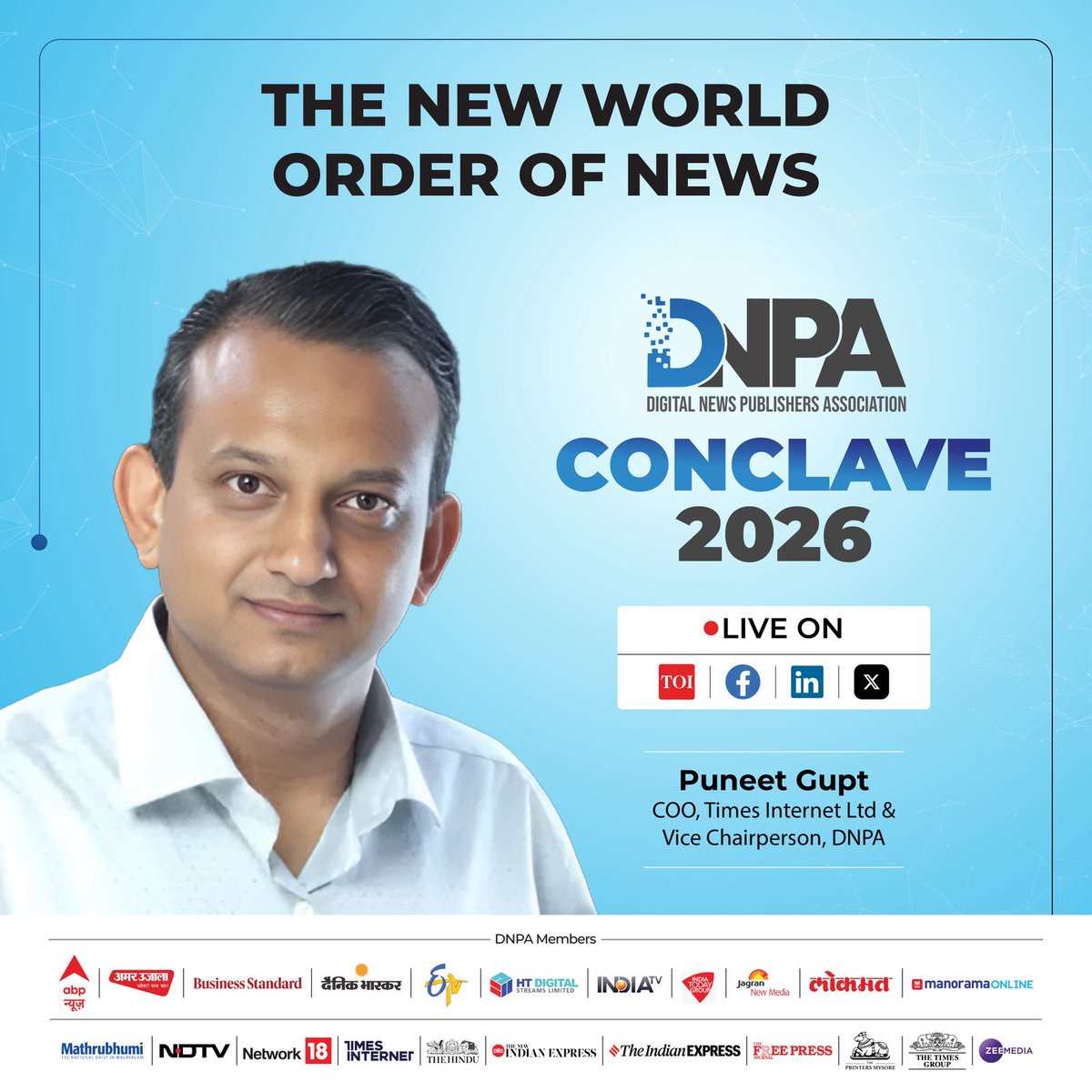 From platforms to publishers, from policy to profit models the digital news ecosystem is being reimagined. #DNPAConclave2026