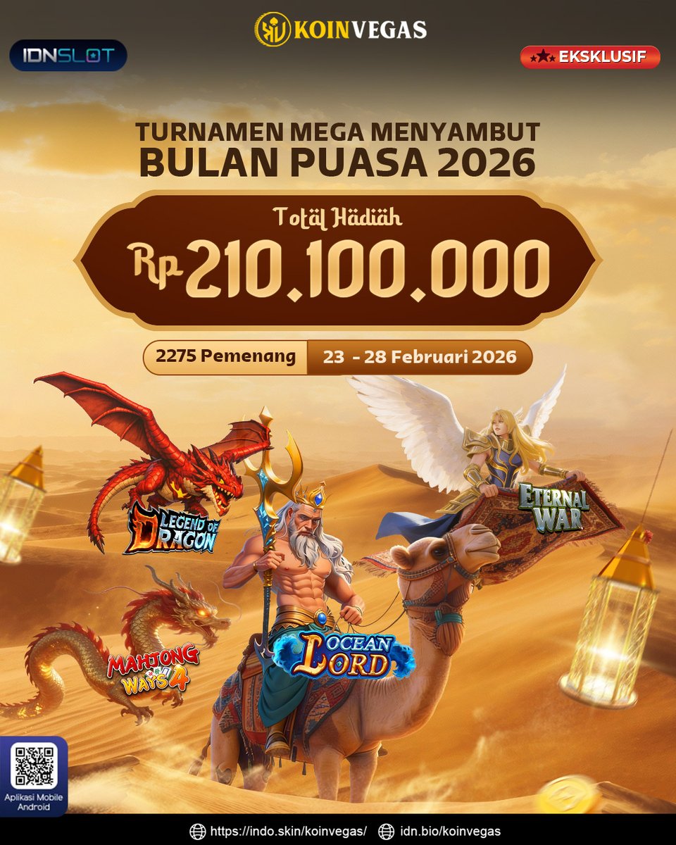 koinvgsOfc's tweet photo. 🔥 PROMO MINGGU INI LAGI PANAS! 🔥

IDNSLOT, MICROGAMING &amp; PP hadir dengan berbagai turnamen &amp; cashdrop spektakuler!

Total hadiah miliaran rupiah siap dibagikan 💰

Jangan cuma lihat orang lain menang — giliran kamu sekarang!
Main &amp; klaim peluangmu di KOINVEGAS 🚀 https://t.co/CFvKHTpgoQ