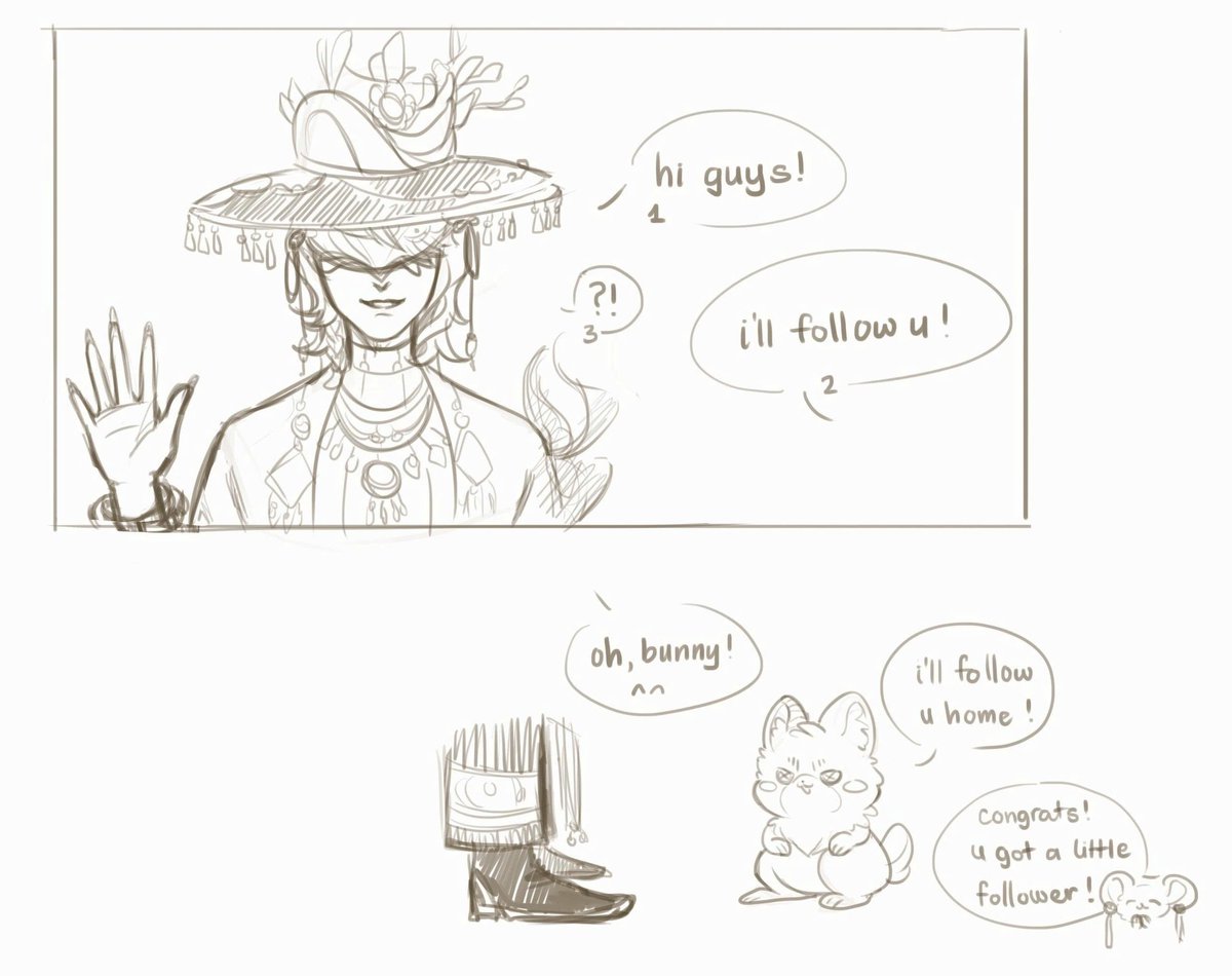 Mei_ShrIMP's tweet photo. i love this collab ^^
lil sketch of a cute moment with some random cuties 💖
#IdentityV #第五人格 https://t.co/CNrXOIxY8i
