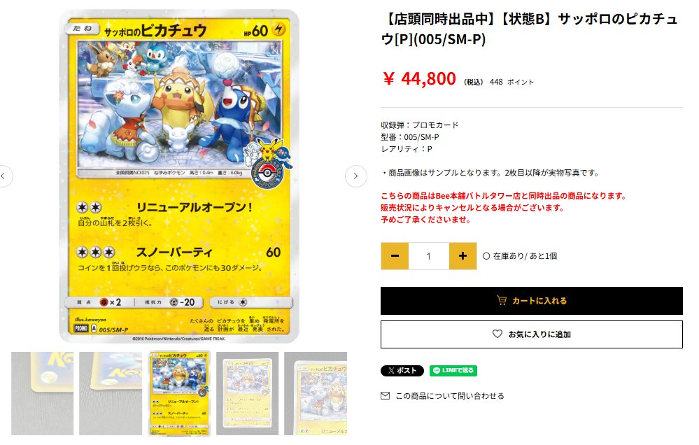 ◇━━━━━━━━━━━━◇ ❄サッポロのピカチュウ[P