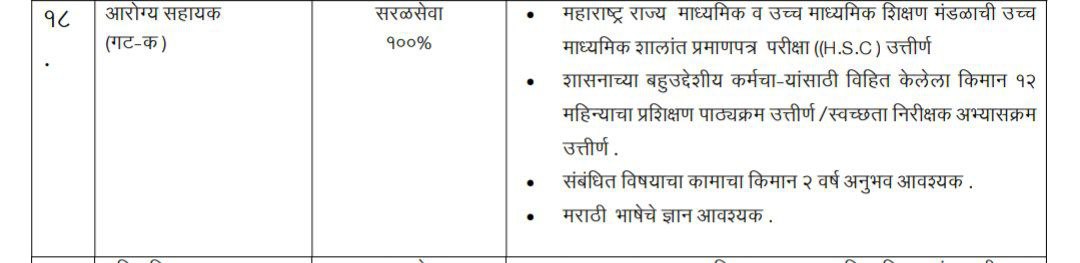 नगर परिषद सेवा प्रवेश नियम मध्ये आरोग्य सहायक या पदासाठी 2 वर्षे अनुभवाची जाचक अटी मुळे अनेक उमेदवार या परीक्षेपासून वंचित राहणार आहे. अनेक विद्यार्थ्यांवर अन्याय होत आहे. 
कृपया सदरील अट रद्द करण्यात यावा
<a href="/mieknathshinde/">Eknath Shinde - एकनाथ शिंदे</a> 
<a href="/RRPSpeaks/">Rohit Pawar</a> 
<a href="/Dev_Fadnavis/">Devendra Fadnavis</a> 
<a href="/Dhananjay4INC/">Dhananjay Shinde INDIA 🇮🇳</a> 
<a href="/AbhiPawarBJP/">Abhimanyu Pawar</a>
