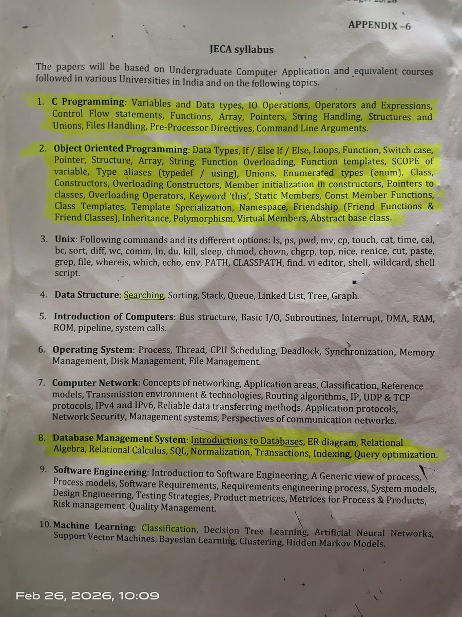 subhankar18r's tweet photo. Officially started my serious prep for #WBJECA to secure MCA admission at the best – Jadavpur University, Kolkata!  Already smashed 3 subjects, 7 more to go   Grinding hard every day with full focus. Dream big, work bigger! JU MCA, here I come!   #JECA #MCA #JadavpurUniversity https://t.co/LJknVvHLYr