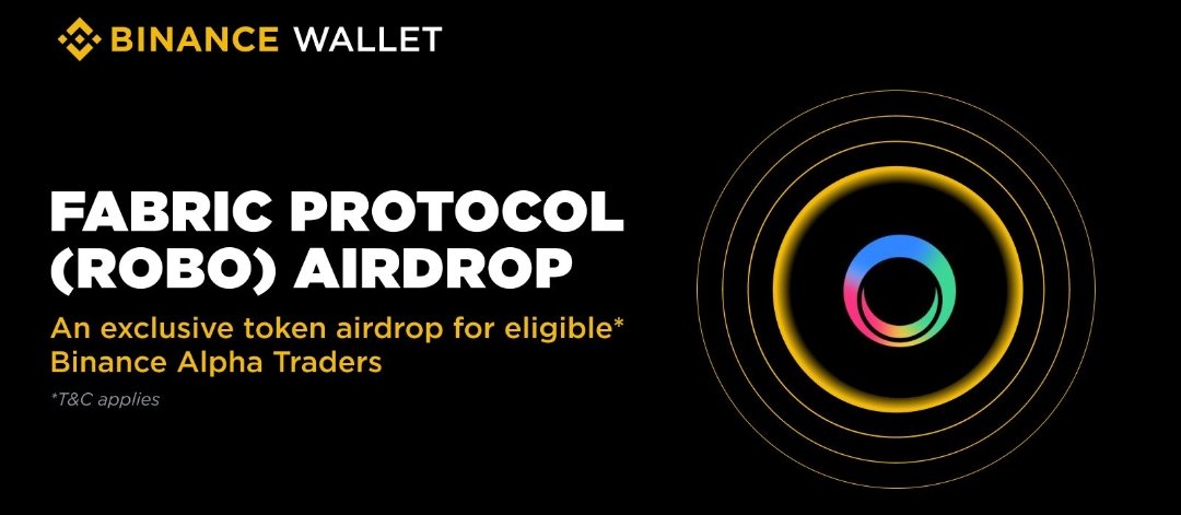 Binance Alpha
$ROBO Airdrop on February 27 👀
Details— TBA