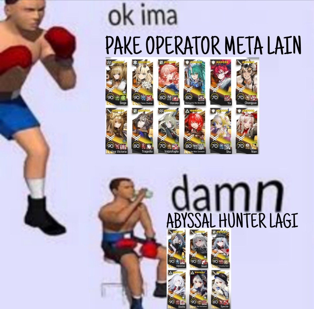 aak! Apa disini ada yang ketergantungan dengan operator tertentu, ato sirkel op tertentu? Sender ga bisa berhenti pake squad iwak tiap main event baru 😞