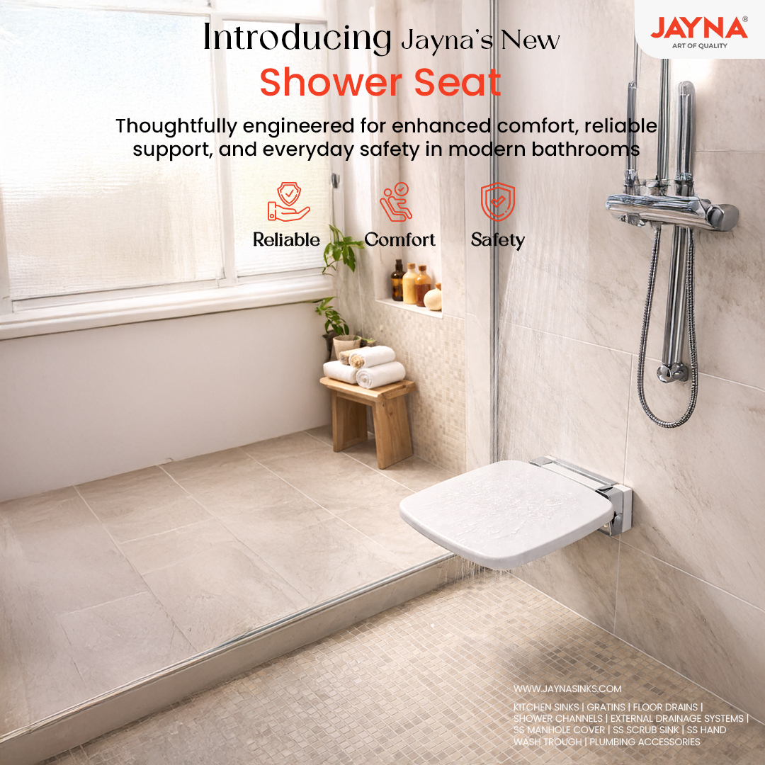 jaynasinks_'s tweet image. Comfort that cares &amp;amp; safety that supports. Jayna’s Shower Seat adds everyday ease to your bathing space. 
#JaynaSinks #CraftingElegance #showerseat #bathroomsafety #modernbathrooms #bathroomessentials #safeliving #comfortfirst