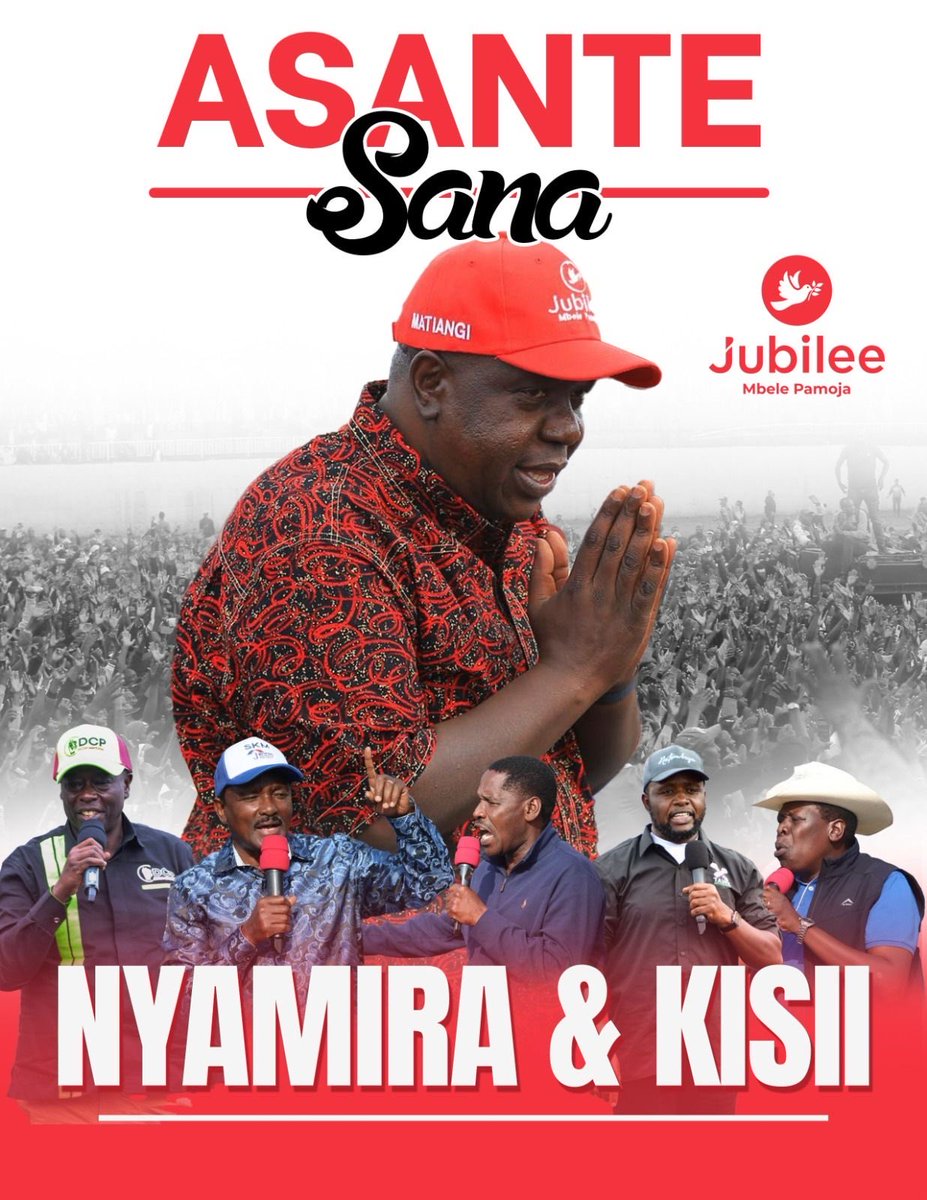 My beloved people of Gusii,

I thank you from the depths of my heart for the thunderous and historic welcome you accorded us ; the United Alternative Government principals: Hon. Rigathi Gachagua, Hon. Kalonzo Musyoka, Hon. Martha Karua, Hon. George Natembeya, Hon. Peter Munya,