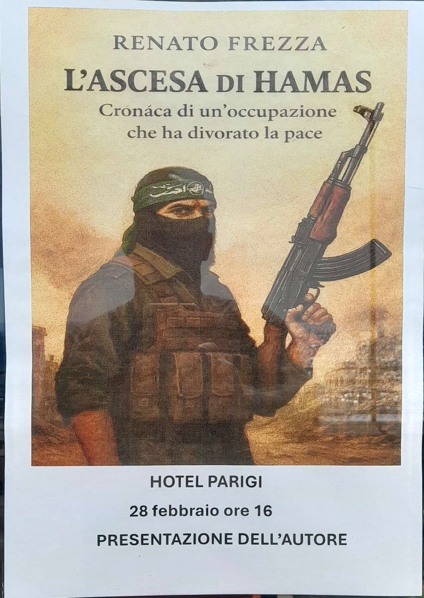 « Renato FREZZA,L'ascension du Hamas,

chronique d'une occupation qui a détruit la paix,

28 février, 16h00 ,
Présentation de l’auteur »