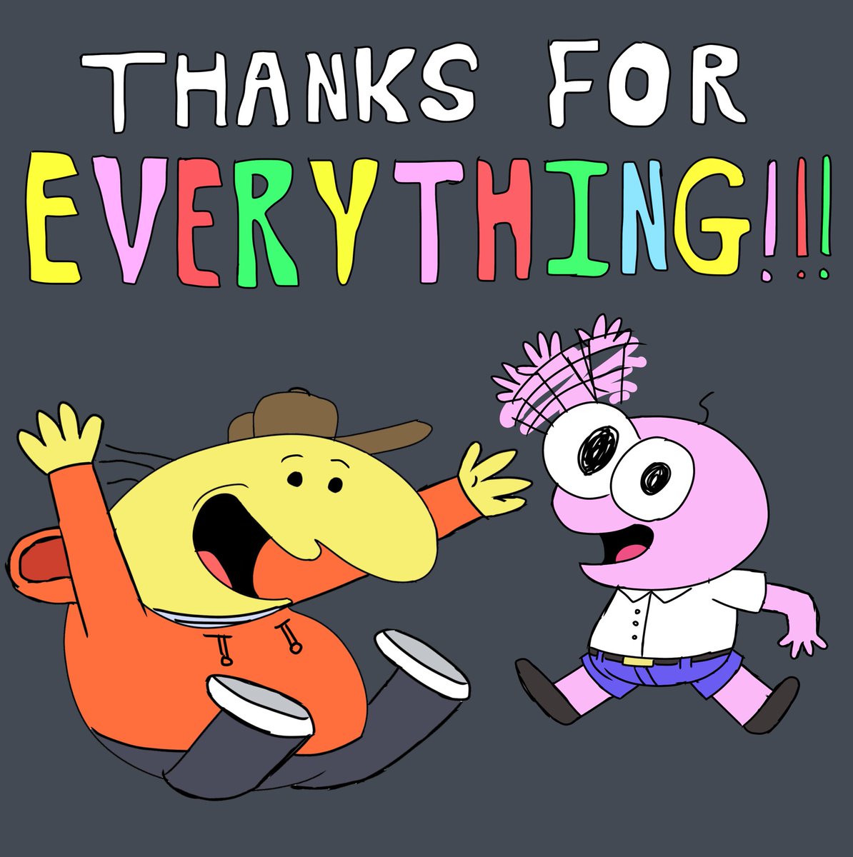 If this really is the end, no words other than thank you to the crew for bringing this funny little creation to life and helping us laugh and smile even through the toughest of times. Godspeed. #smilingfriends