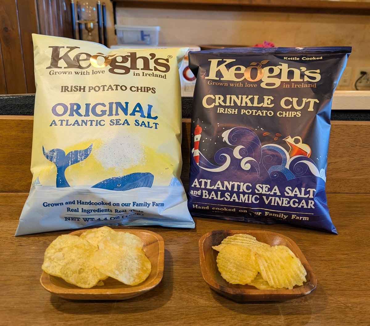 キーオのポテチが入れ替わりました😊 左：「アトランティック