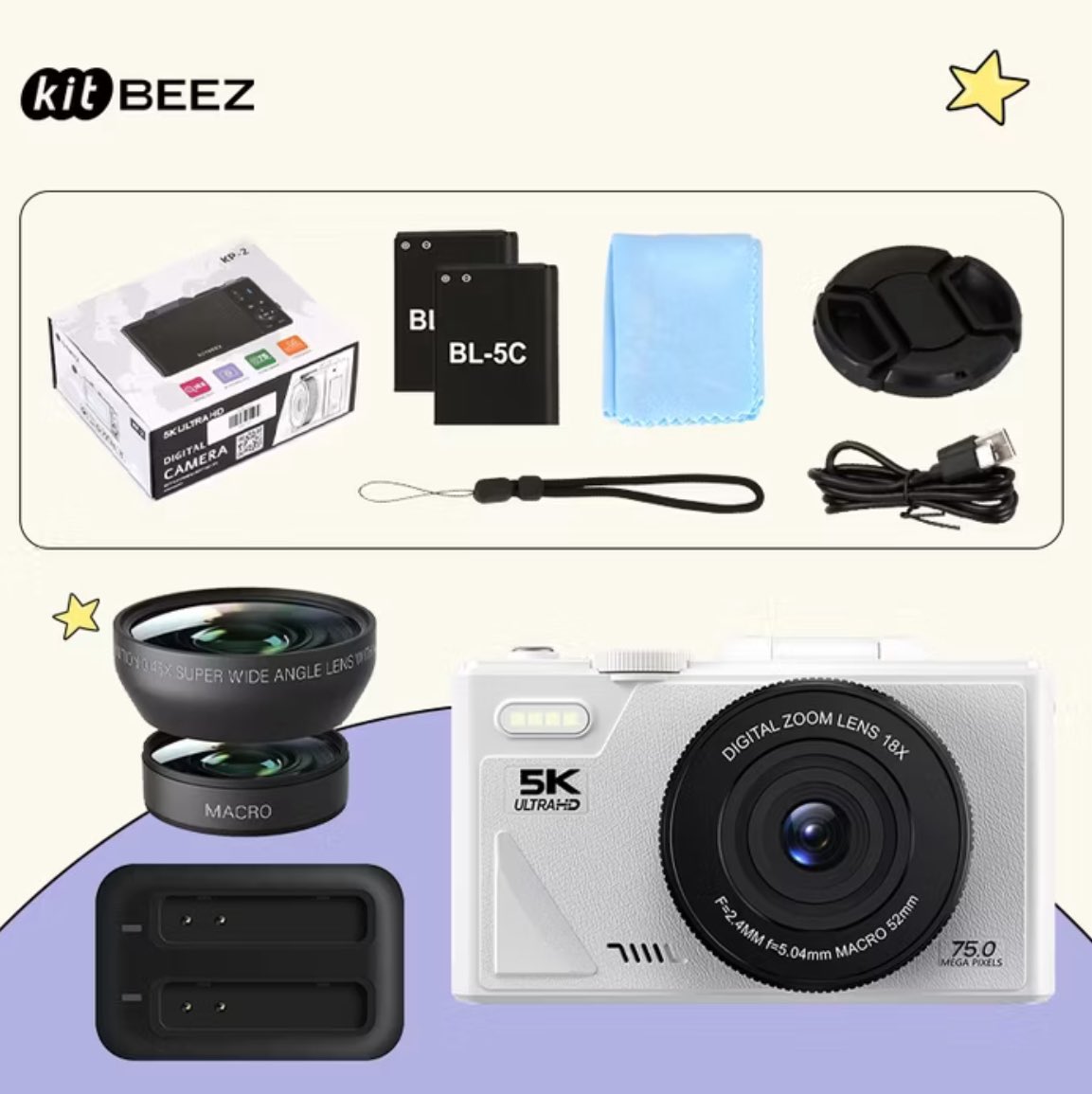 mysam02's tweet photo. ปล่อย #กล้องkitbeez กล้อง KiTBEEZ KP-2 กล้องดิจิตอล 75MP 5K 64GB พร้อมแบต 2 ก้อน มีเลนส์ 2 ชิ้นค้าบใช้งาน 4 - 5 ครั้ง 
**แถมตัวแปลงดึงรูปค้าบ 
(ปล่อยเพราะไม่มีเวลาไปถ่ายรูปค้าบ 😭)
รวมส่ง 1,900 บาท
👉สนใจทัก dm ขอดูรูปของจริงได้ค้าบ
#kp2 #kitbeez #กล้องดิจิตอล #ส่งต่อกล้องดิจิตอล https://t.co/HfvUGFN4q9