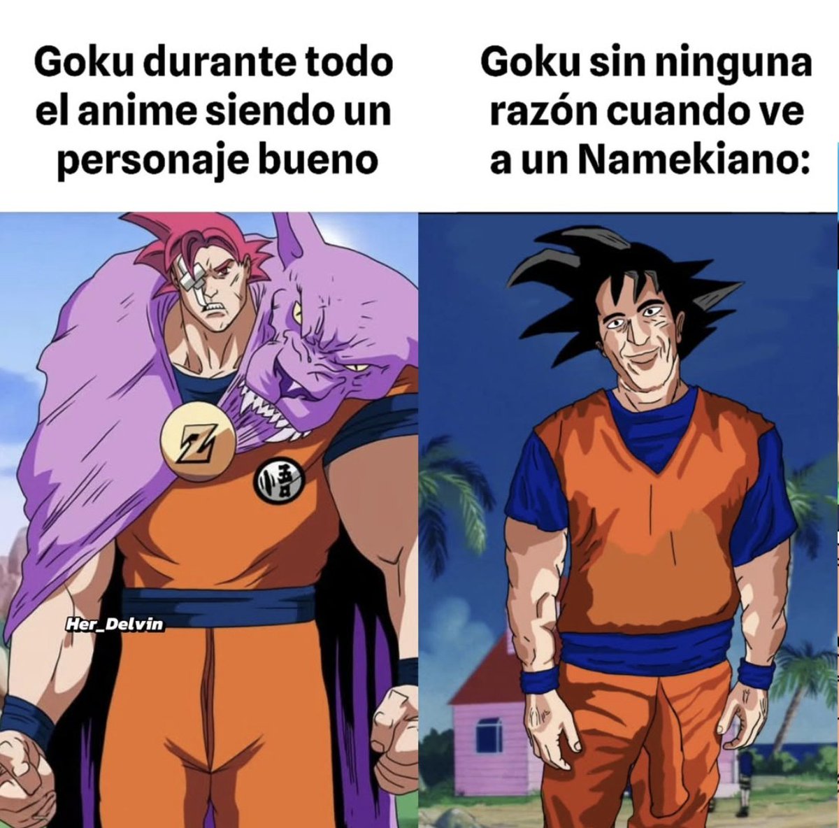 Goku y su obsesión por los niños namekianos...
#dragonball