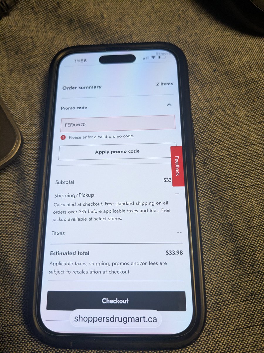 TLCchinvin's tweet photo. @ShopprsDrugMart Your Feb promo code isn't working. Very disappointing. Still not midnight here in Feb 25 in GTA. And deadline is midnight PST. https://t.co/hIE2OXwvyk