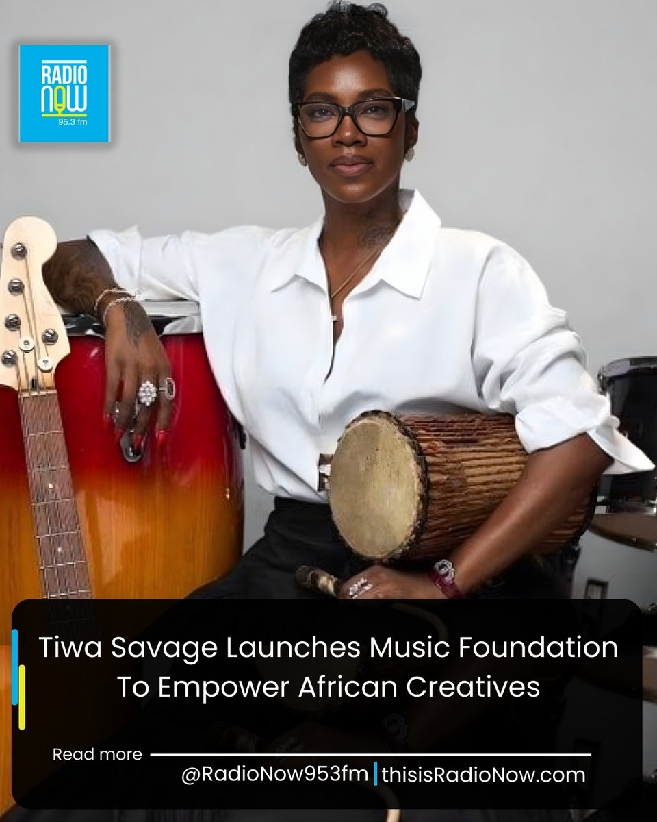 RadioNow953FM's tweet image. Global Afrobeats star Tiwa Savage has launched the Tiwa Savage Music Foundation, a non-profit organisation aimed at supporting aspiring artists across Africa. Read More: thisisradionow.com/tiwa-savage-la…

#TiwaSavage #africancreatives #foundation #entertainmentnews
