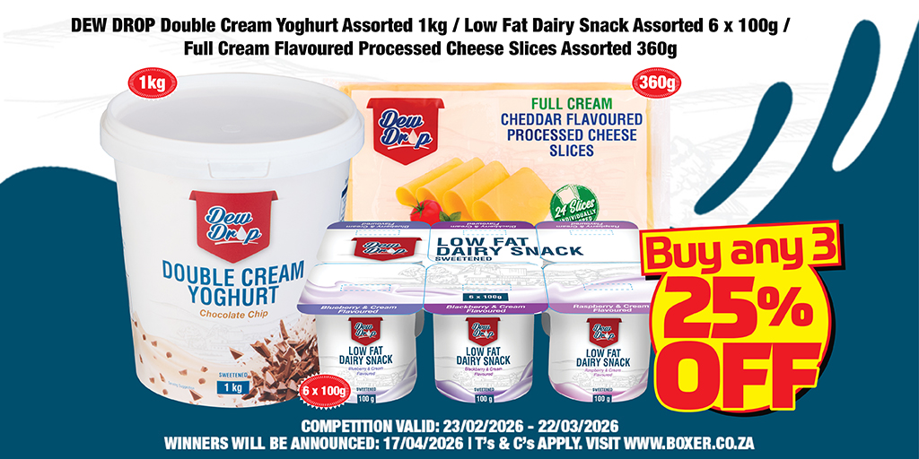 BoxerStores's tweet image. Our Dew Drop competition is back! 🥳 Shop in-store for a chance to WIN 1 of 30 Defy Fridges! Buy any 3 featured Dew Drop products, get 25% off, and automatic entry with your Boxer Rewards Club card! Winners announced April 17th! #boxerstores #boxerrewards #dewdrop