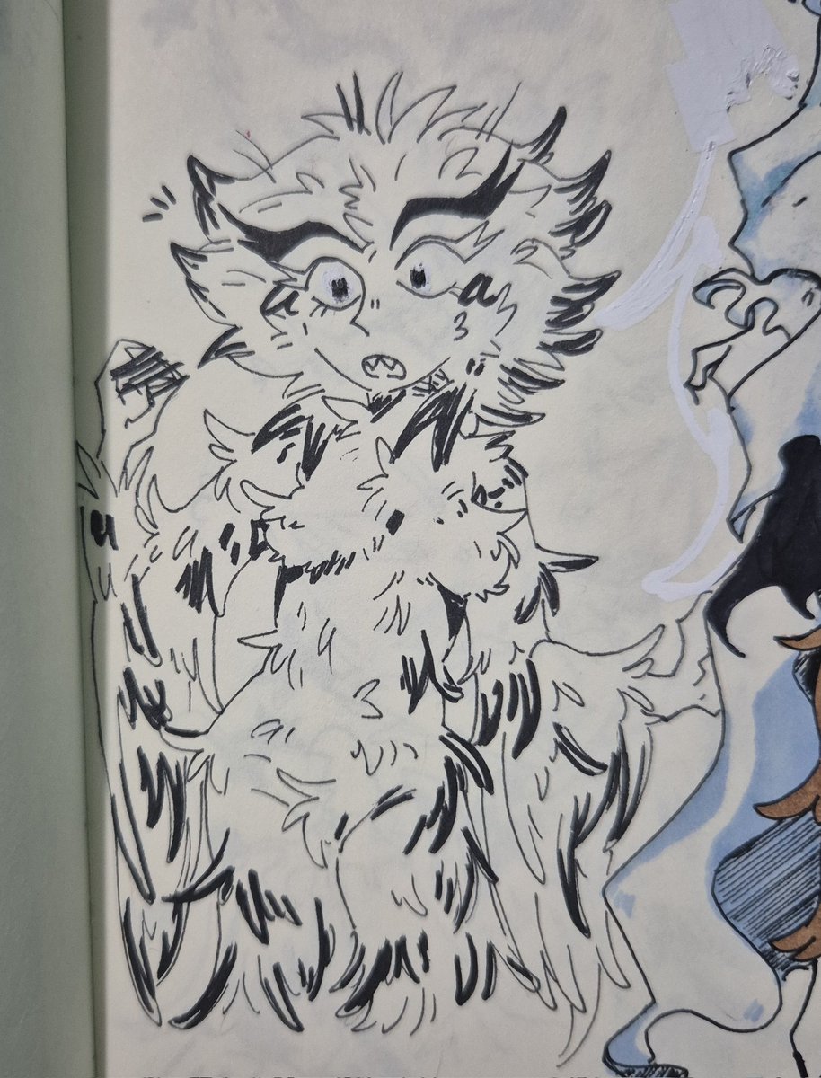 Uno d los primeros bocetos d la hernevie