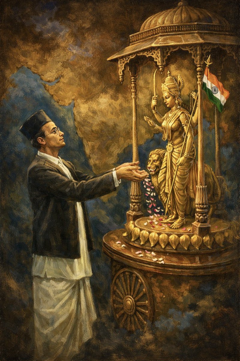 AjaatShatrruu's tweet photo. “तुजसाठी मरण ते जनन, तुजविण जनन ते मरण!”

- ही ओळ खऱ्या अर्थाने जगलेल्या प्रखर हिंदू धर्माभिमानी, राजकीय हिंदुत्ववाचे प्रणेते, सामाजिक क्रांतिकारक, महाकवी स्वातंत्र्यवीर सावरकार यांना त्यांच्या ६०व्या स्मृतीदिनानिमित्त त्रिवार वंदन💐🙏🏽

#VeerSavarkar https://t.co/BqKEA1m2GY