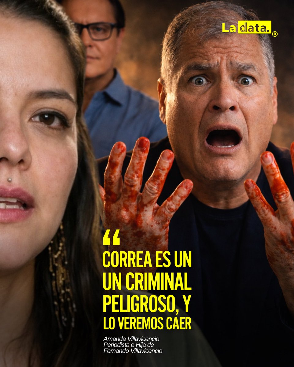 #Tendencia “Correa es un criminal peligroso, y lo veremos caer”

En una entrevista sin rodeos, Amanda Villavicencio —hija del asesinado candidato presidencial Fernando Villavicencio— lanzó una dura acusación contra el expresidente Rafael Correa.

Lo calificó de “criminal” y